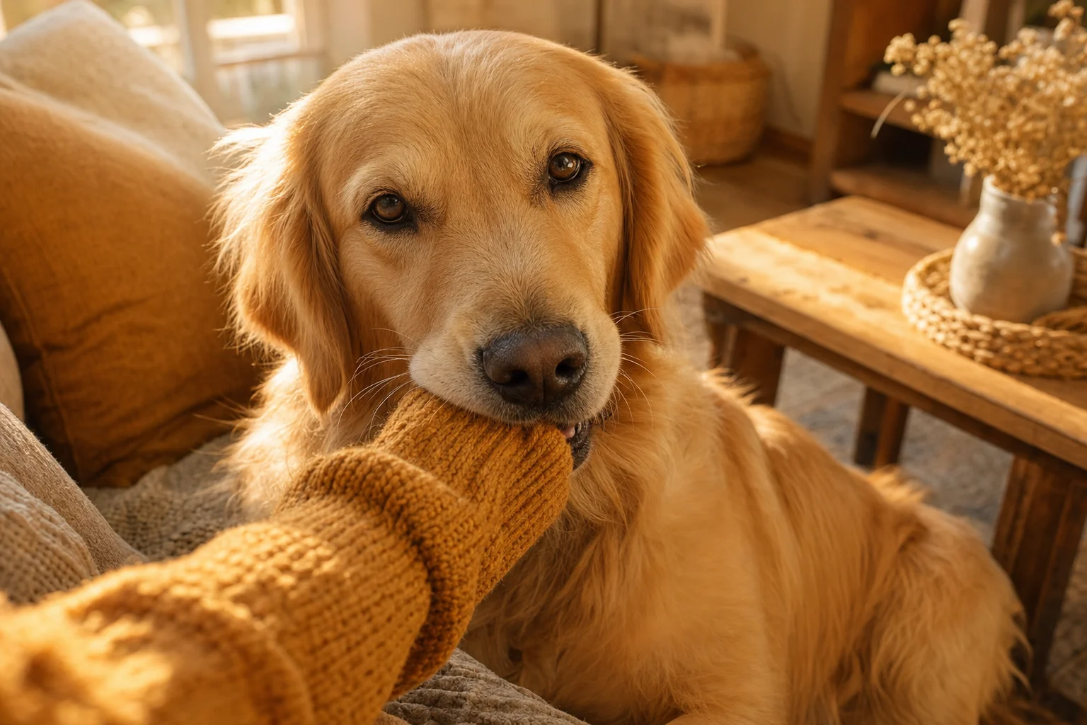 Chien adulte qui mordille : signification et solutions
