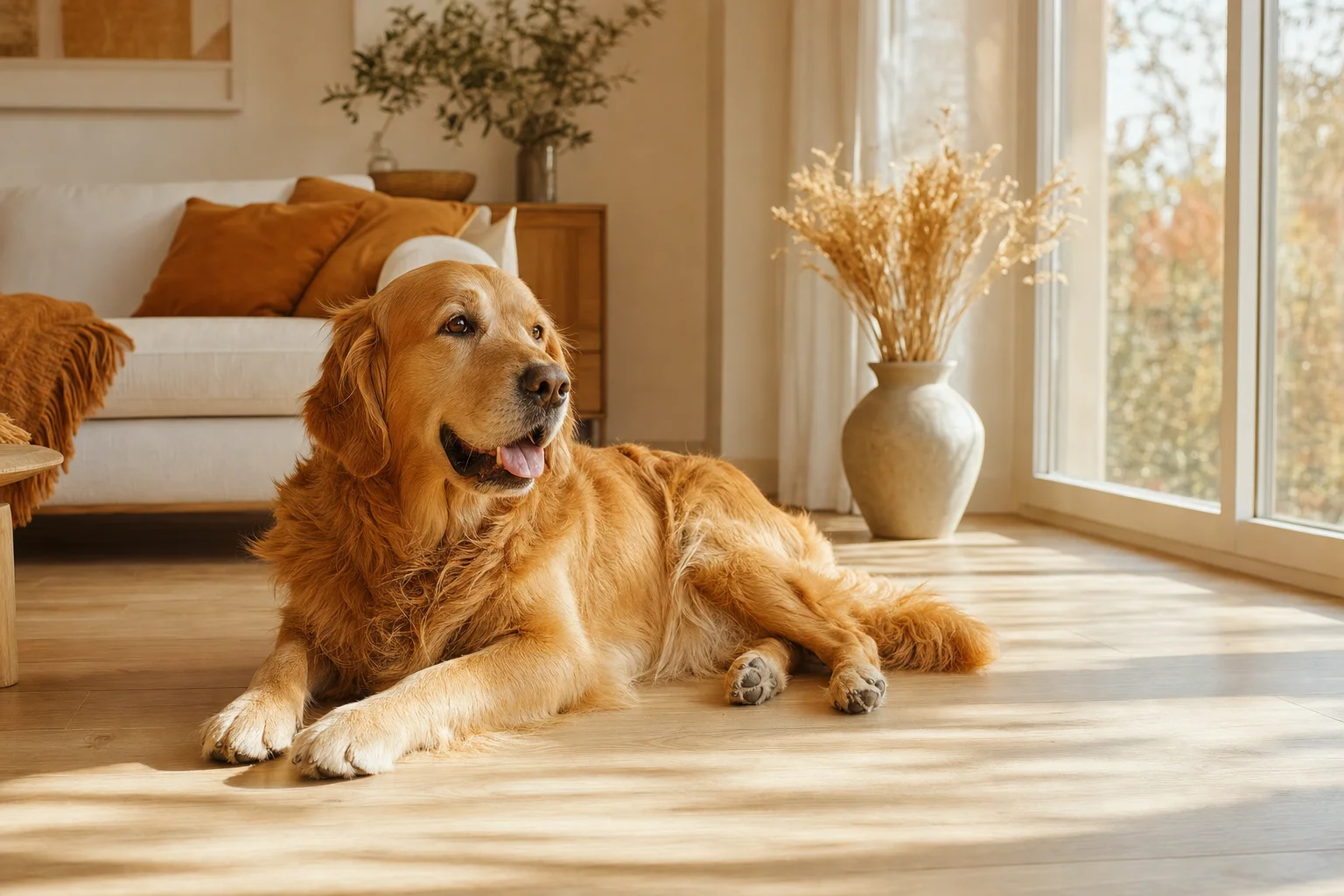 Golden retriever en appartement : le guide 2026